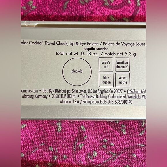 Stila Color Cocktail Palette, lip,cheek & eye shadow palette with mirror. Travel - Picture 4 of 5